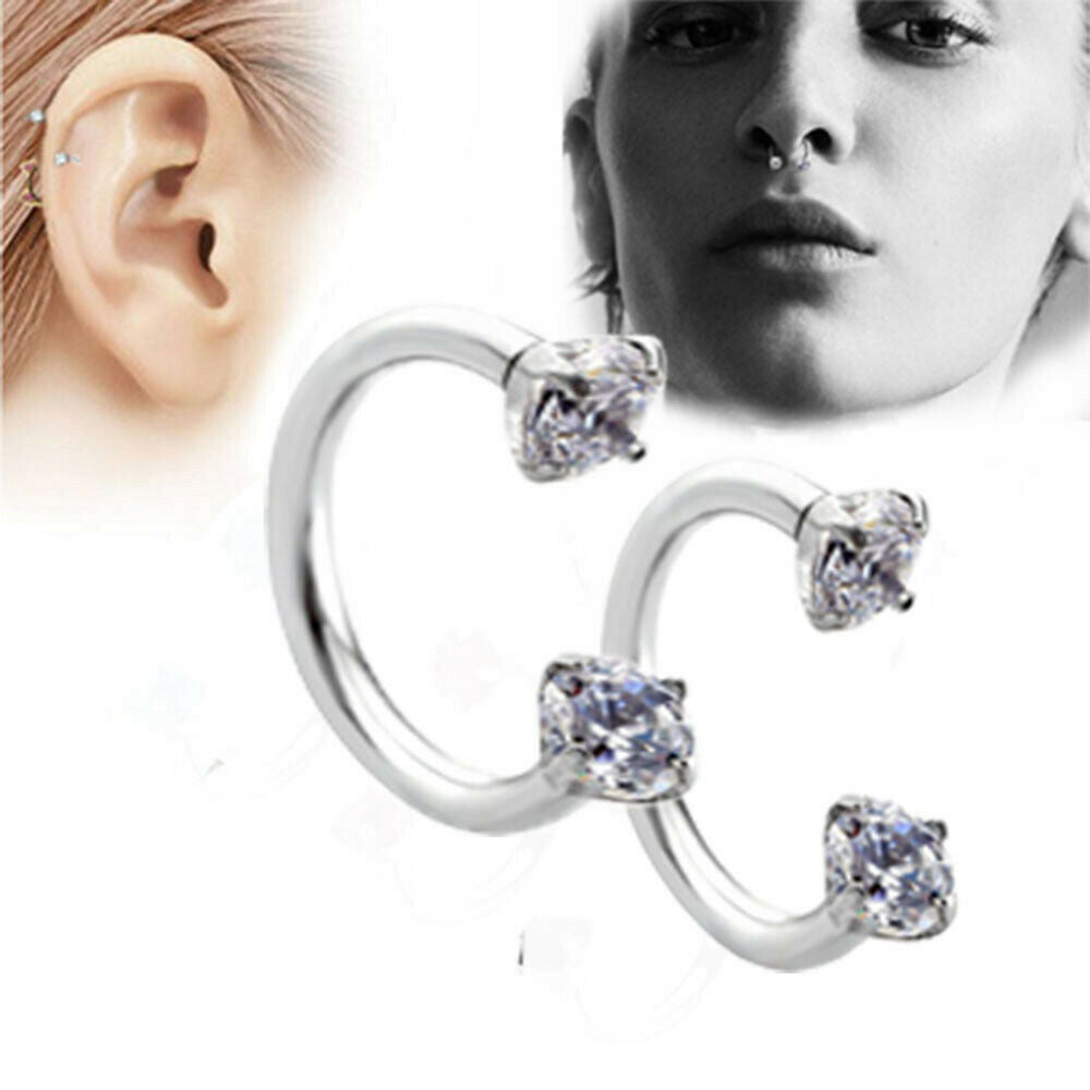 1Pc Piercing Septo Nose Lip Ear Septum Cartilage Captive Hoop Ring Jewelry Hot