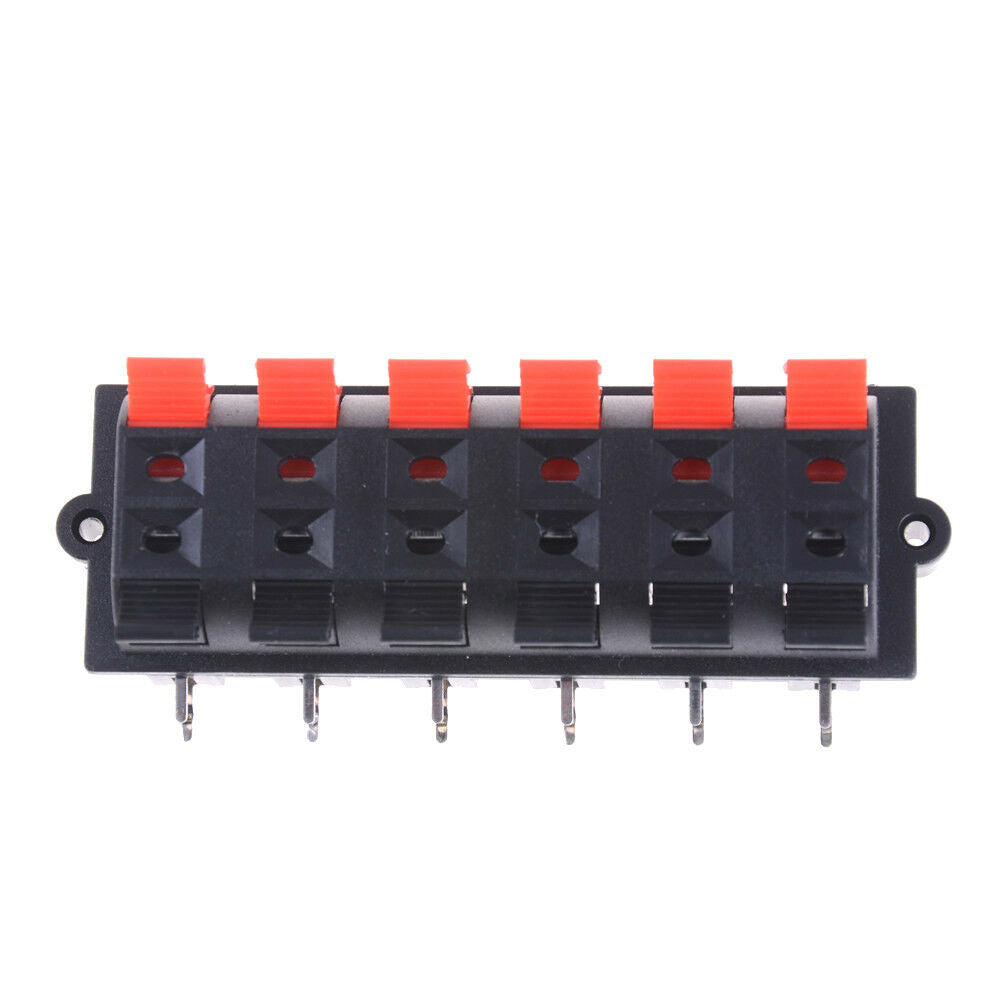 12 Way 2 Row Push Release Connector Plate Stereo Speaker Terminal Strip Bloc.DD