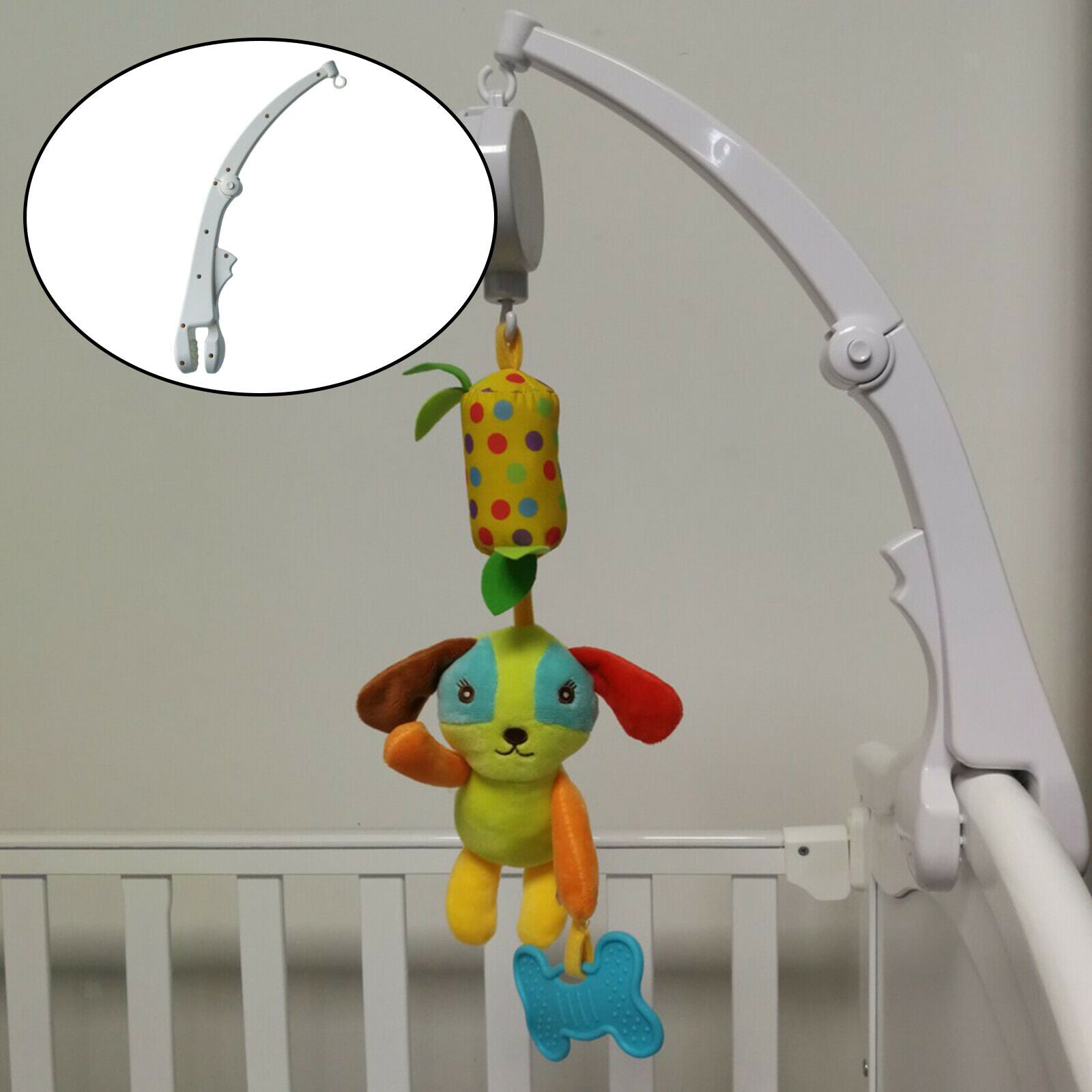 DIY Baby Crib Holder Hanging Rotated Bracket Adjustable Angle No Screws