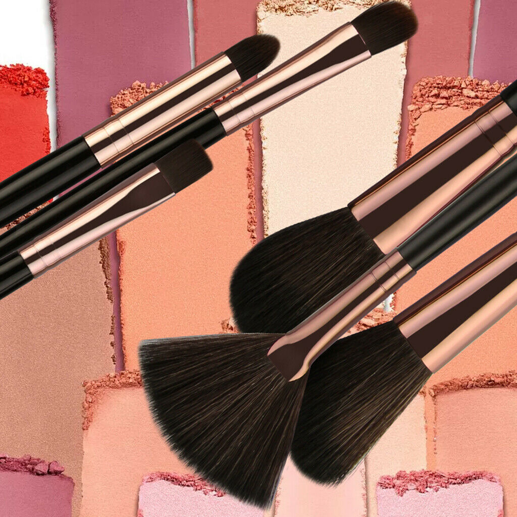 25 Pieces Soft Makeup Cosmetics Brushes Set Stippling Blending Mascara Brush