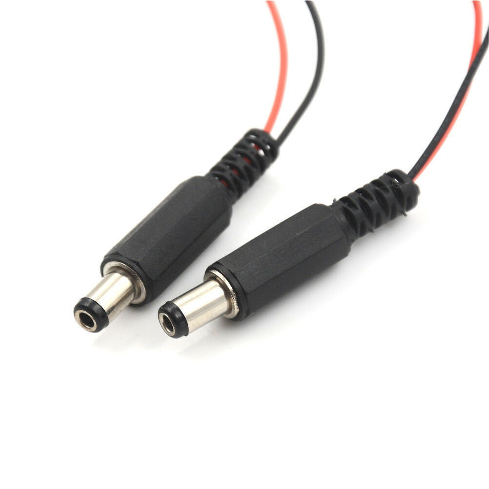 5pcs 9V Battery Snap T-Type cable 2.5x5.5mm Male DC Power Plug to 9V Batt.l8