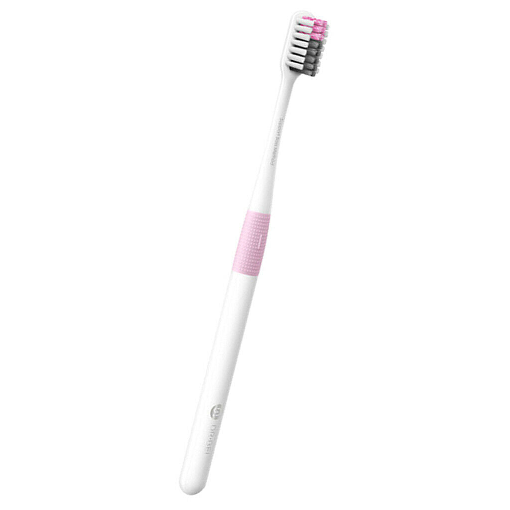 Soft Bristle Toothbrush Oral Care Tooth Brush for Adults Kids Travel Pink