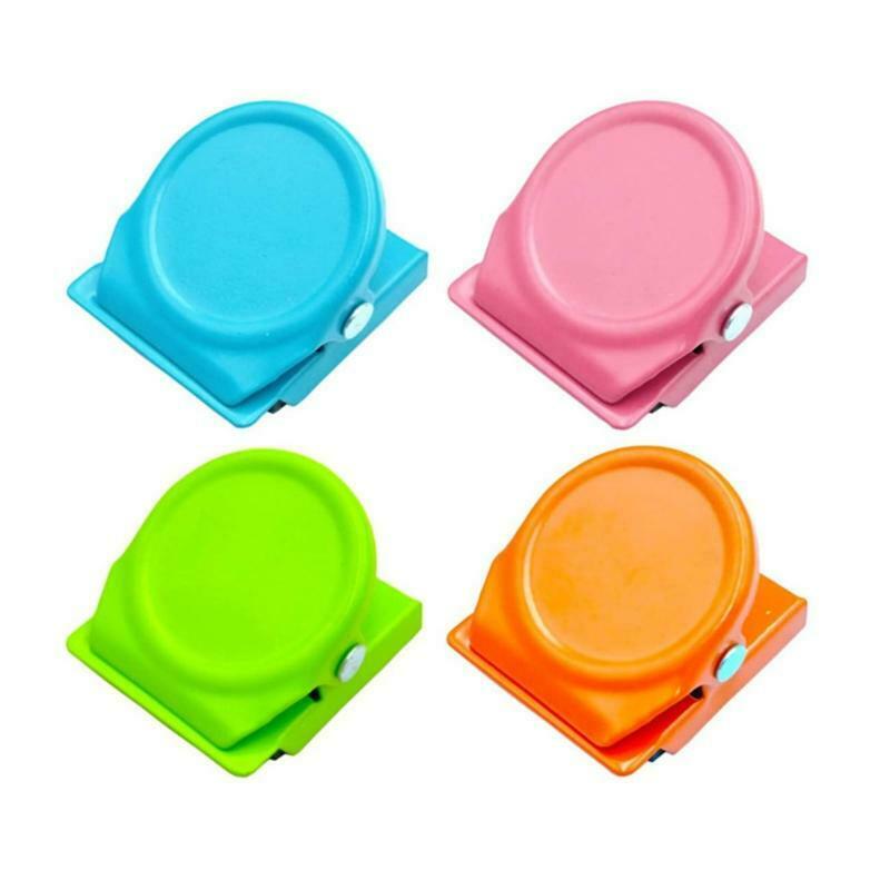 Colorful Magnetic Memo Note Paper Clamp Randomly Color Ideal for Classroom Home