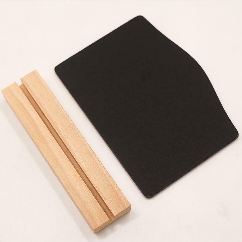 Set of 4 Wooden Frame Blackboard Memo Whiteboard  Removable Chalkboard