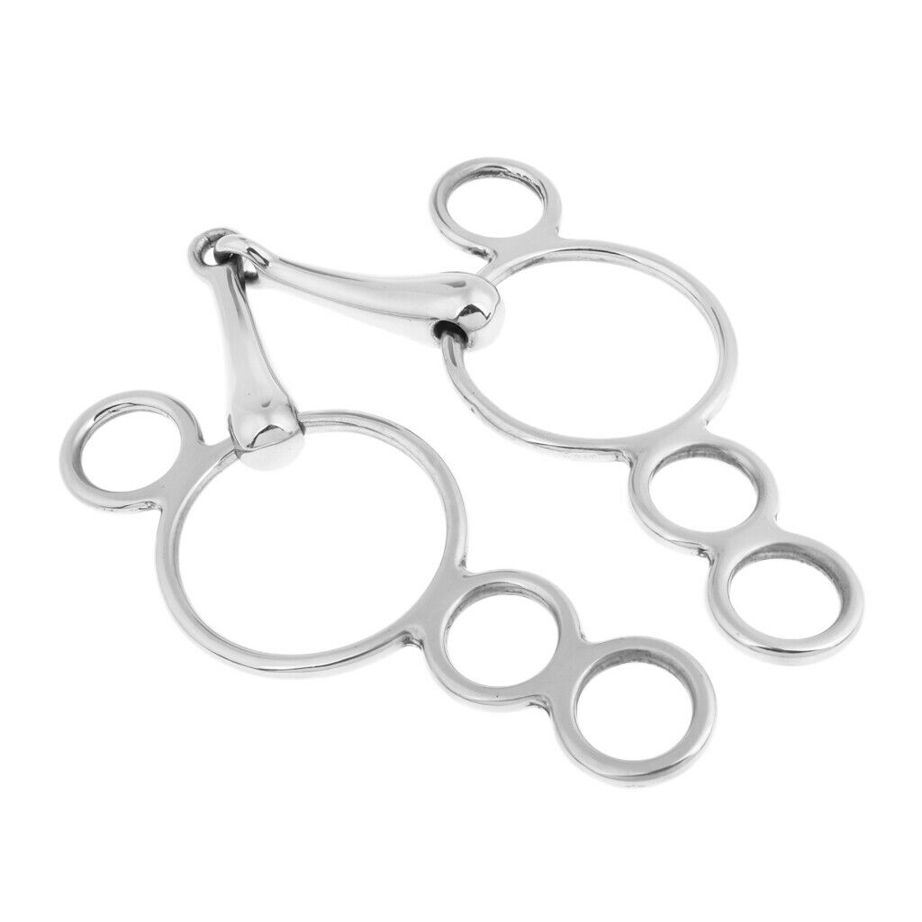 135mm English Medium Port Gag Bit Horse Tack