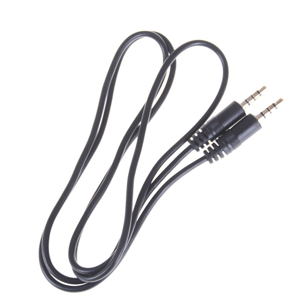 3.5mm 1M 4 Pole Jack Male To Male Earphone Headphone Audio Extension Cabl.l8