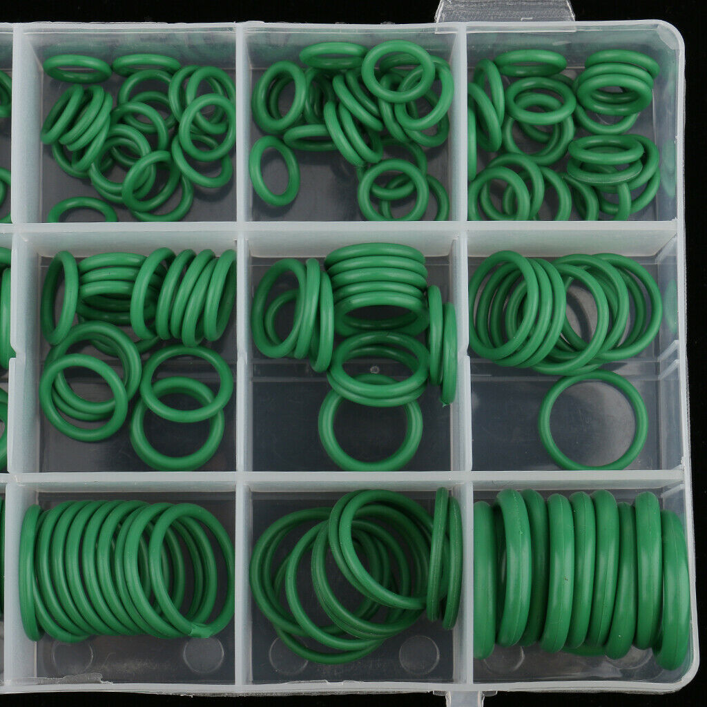 270 Packs Car Air Conditioning A/C System HNBR O-Ring Assortment, Green