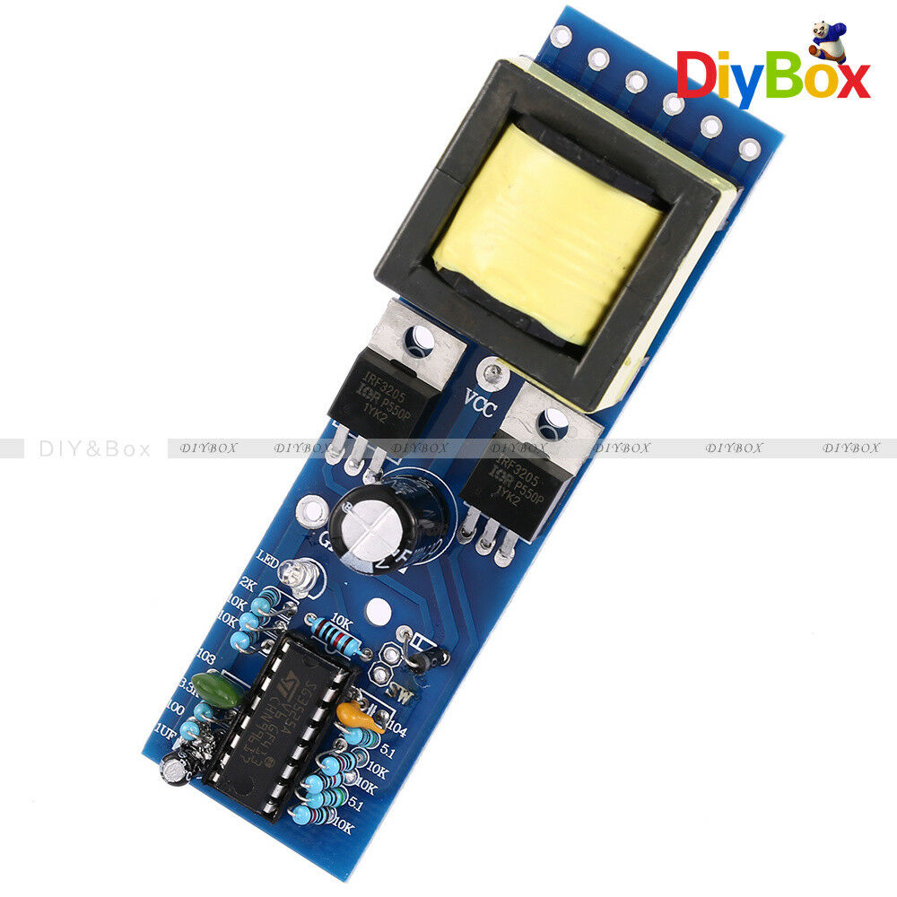 DC 12V to AC 110V 220V 150W Inverter Boost Tip Transformer Module Power Adapter