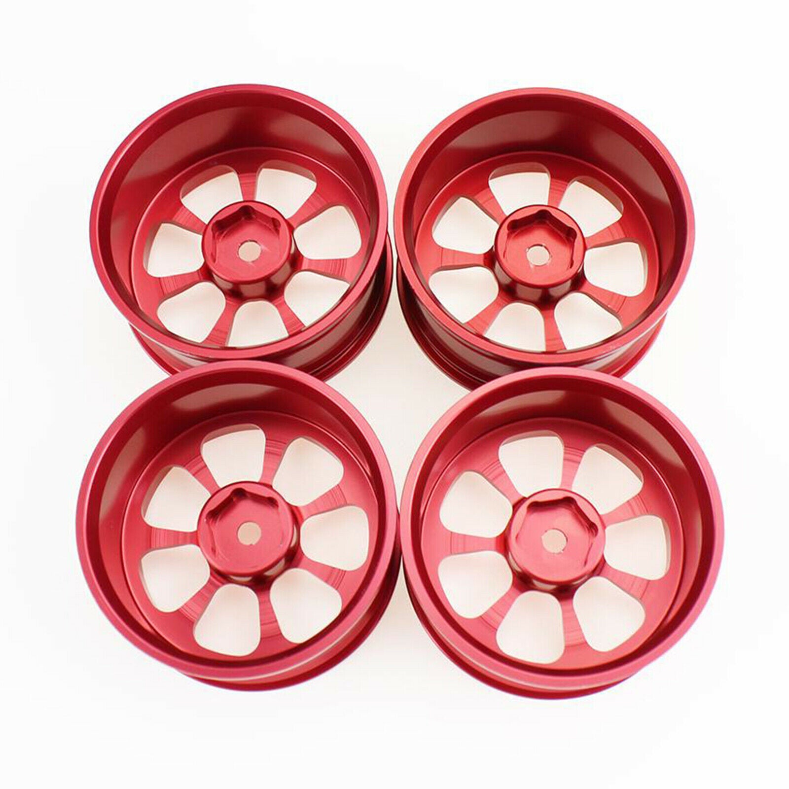 4/Set Alloy 52mm Wheel Hub Rim Set for Wltoys A949 A969 A959-B 1:18 RC Car