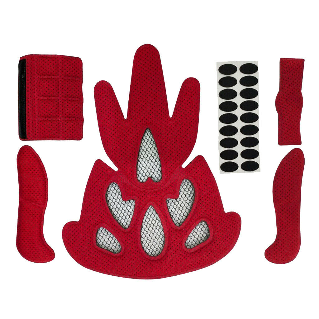 Sponge Helmet Padding Kits Bike Safety Pads Replacement Lining Mats Chin Pad