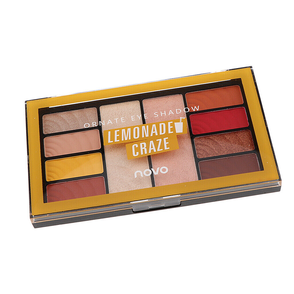 10 Colors Beauty Eyshadow Makeup Palette Matte Shimmer Pallet Lemon Theme