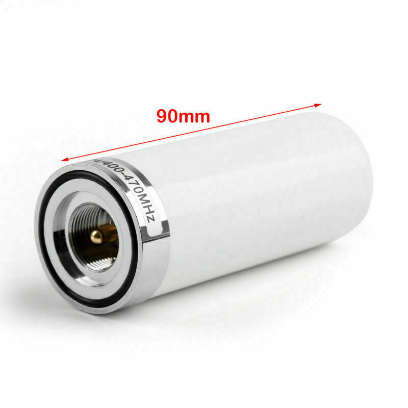 1Pc 9cm Short Dual Band Antenna HH-N2RS PL-259 For Mobile Radio UHF&VHF White CA