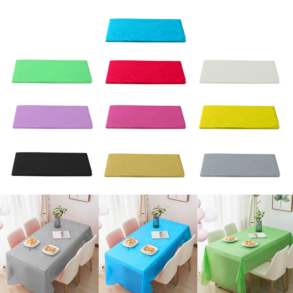 Rectangle Disposable Table Cloth Tablecloths Banquet Wedding Party New Grey
