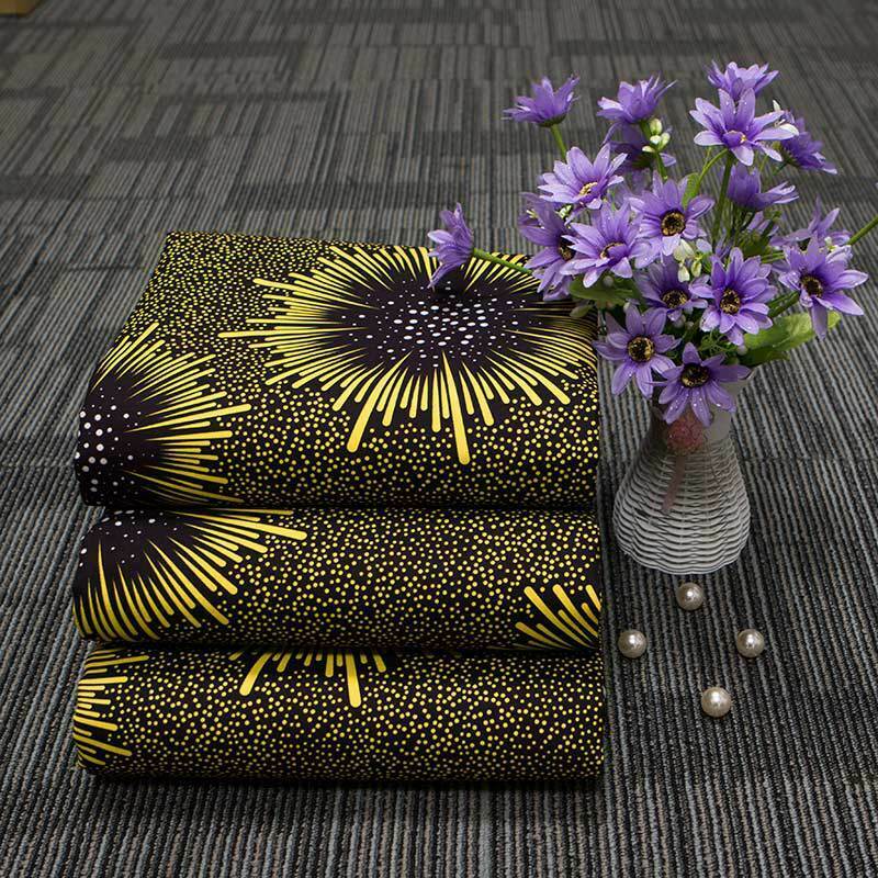 1 Yard African National Flower Polyester Printing Fabric DIY Garment Material
