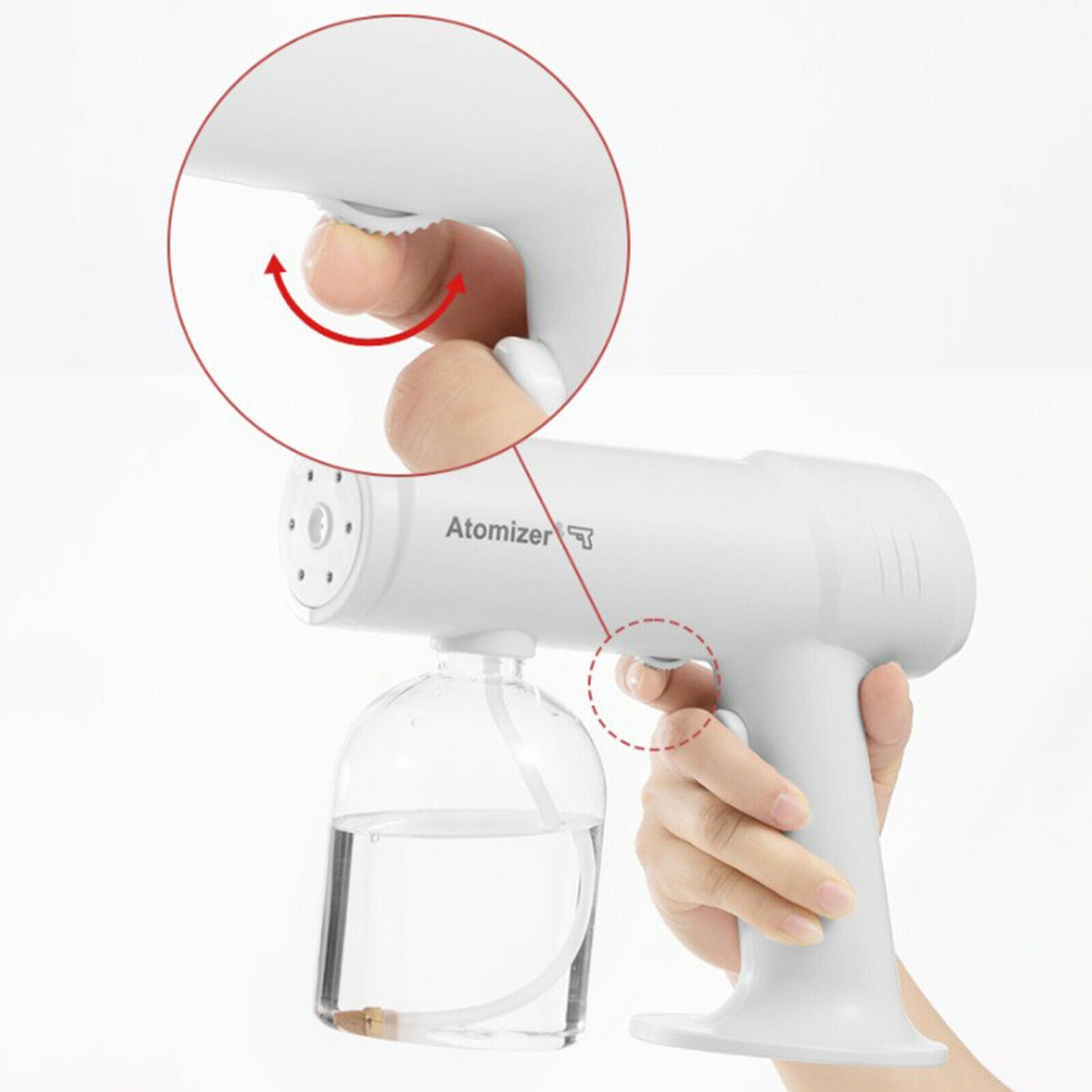 Sanitizer Sprayer Cordless Nano Disinfectant Machine Gun USB Charging 500ml