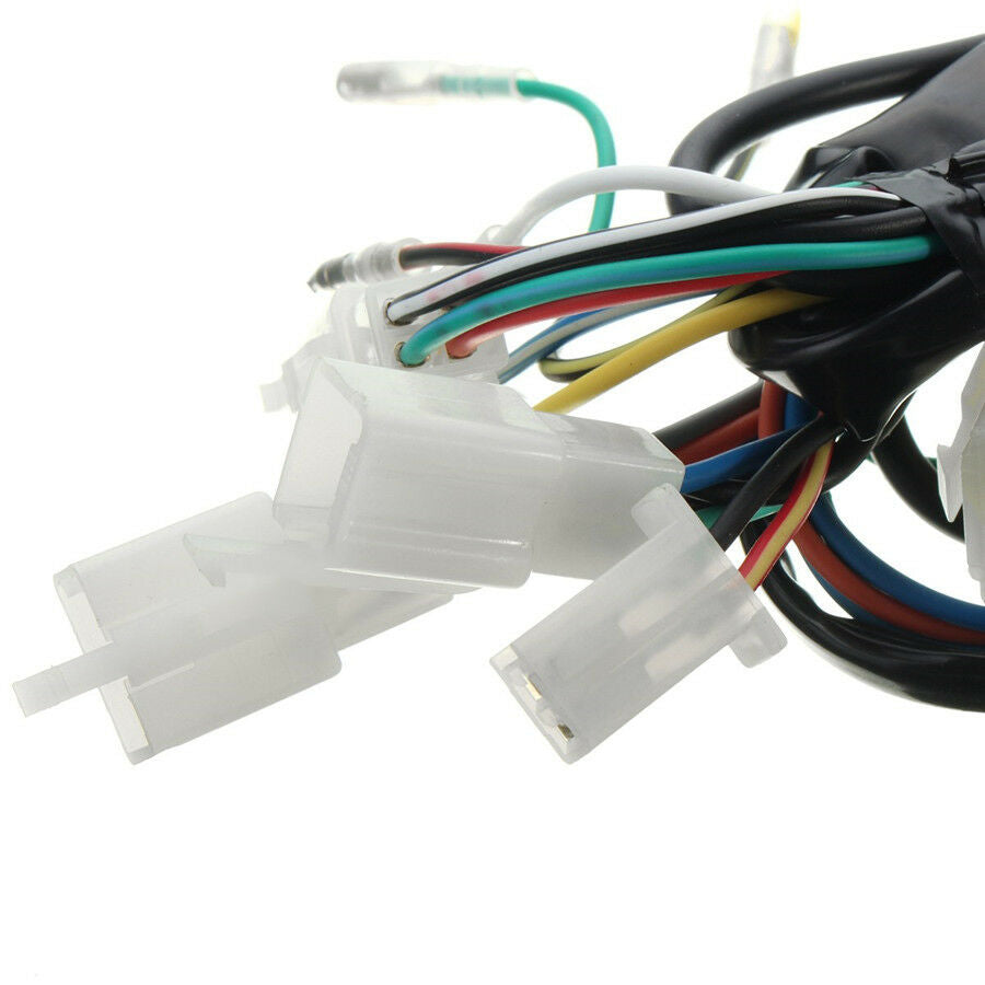 Motorcycle Wiring Harness Machine Electric Start Wiring Loom For Pit Bike ATV