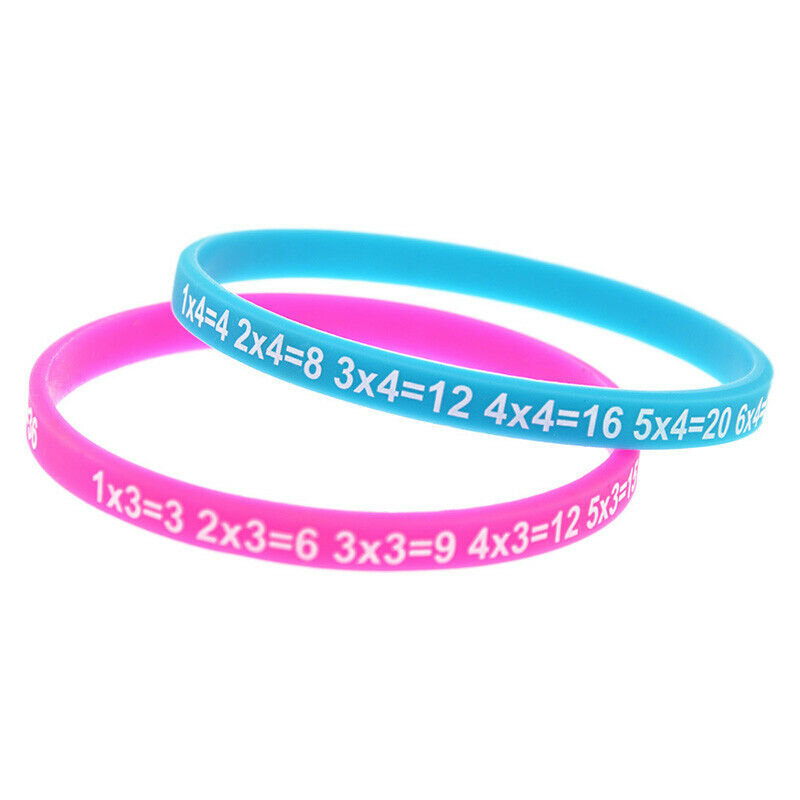 12 Sets Of Multiplication Watch Soft Silicone Bracelet Learning Wristband