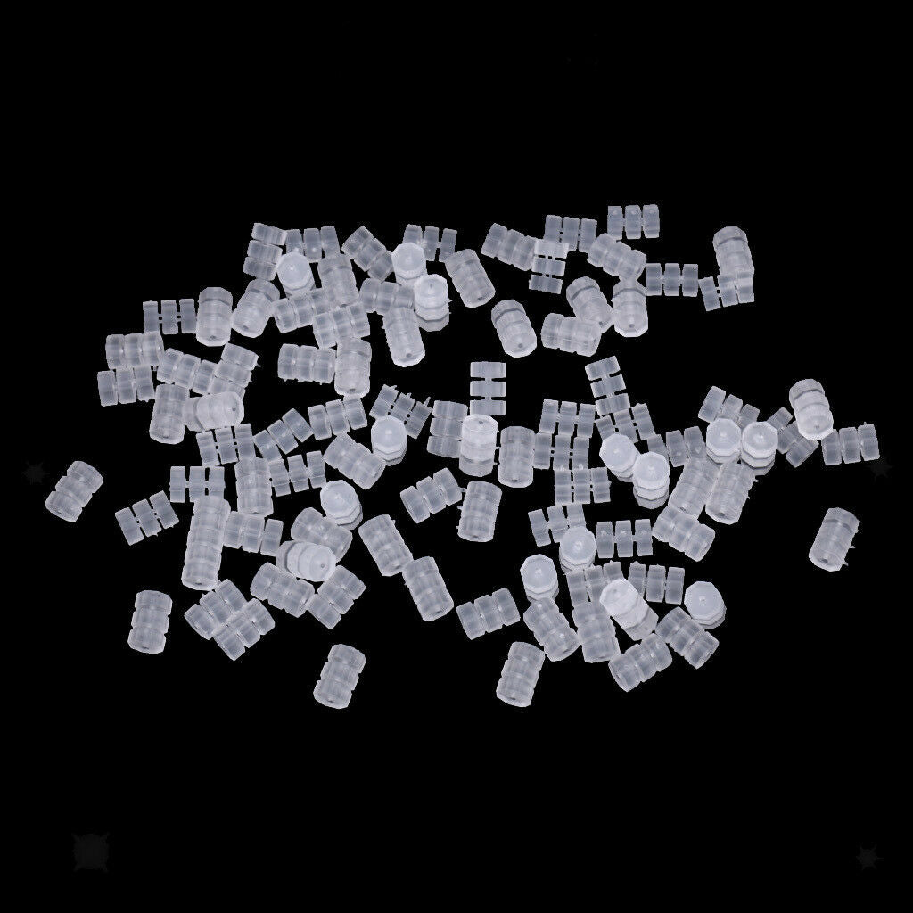 100pcs Bicycle Inner Cable Clear Rubber Donuts White O-Ring Bike Repair Lot