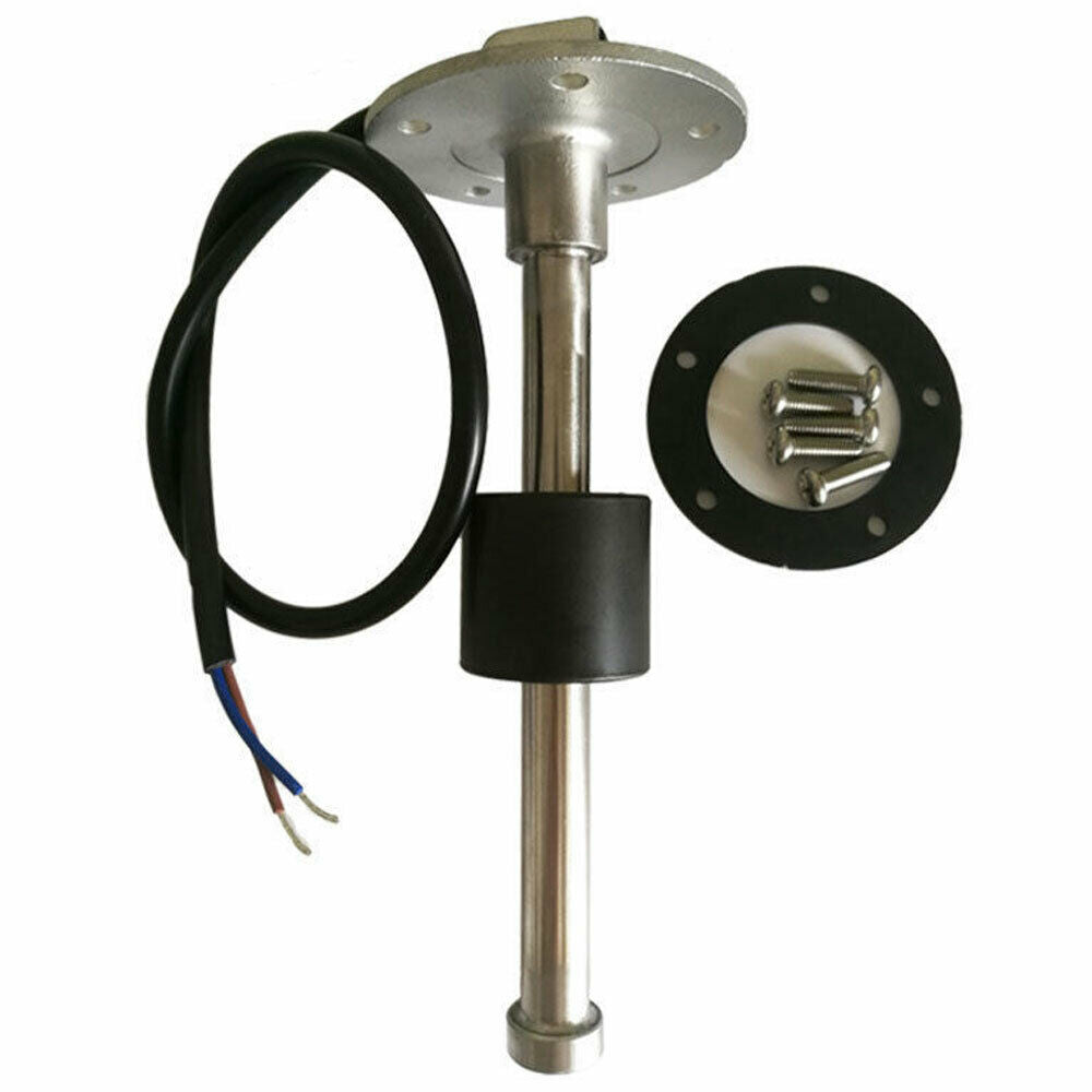 Fuel level gauge sender,10-180 ohms,6-1/2",sending unit,universal type,stainless