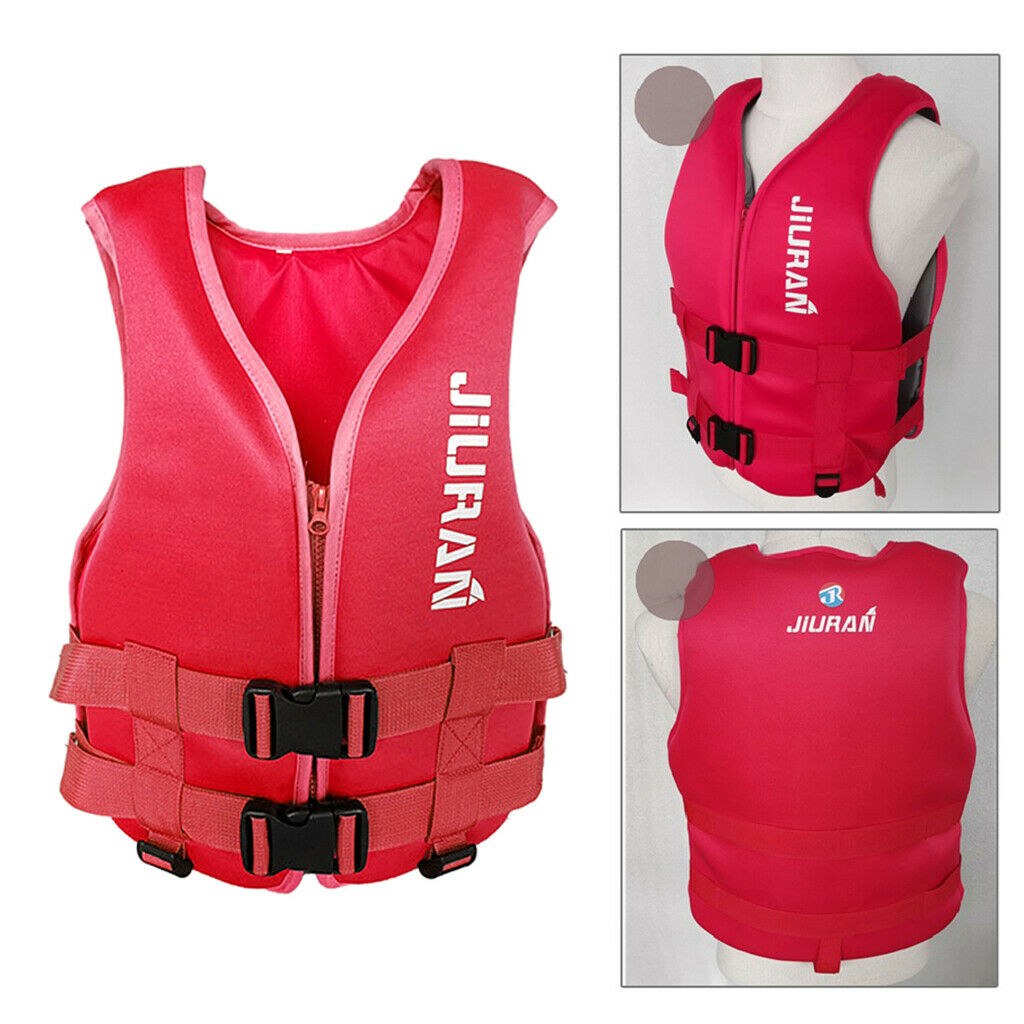 2X Fishing Life Jacket Vest Neoprene Buoy Aids Floatation Device   Red S
