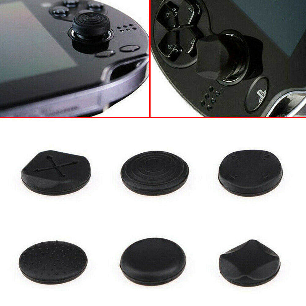 6Pcs/Set Silicone Analog Thumb Stick Grips Caps Covers For PSV 1000 2000 PS Vita