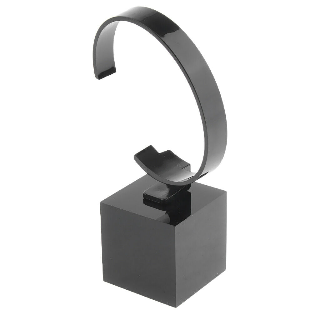 3X Acrylic Watch Display Stand Showcase Bracelet Display Holder 4cm Black