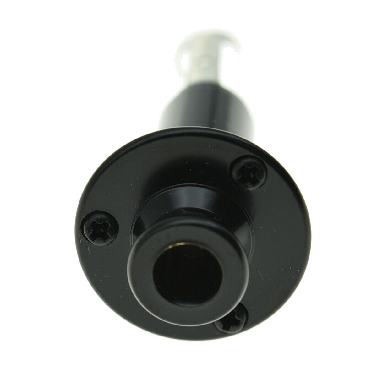 6.35mm Acoustic Electric Guitar Mono Endpin Output Jack Strap Button Socket BK