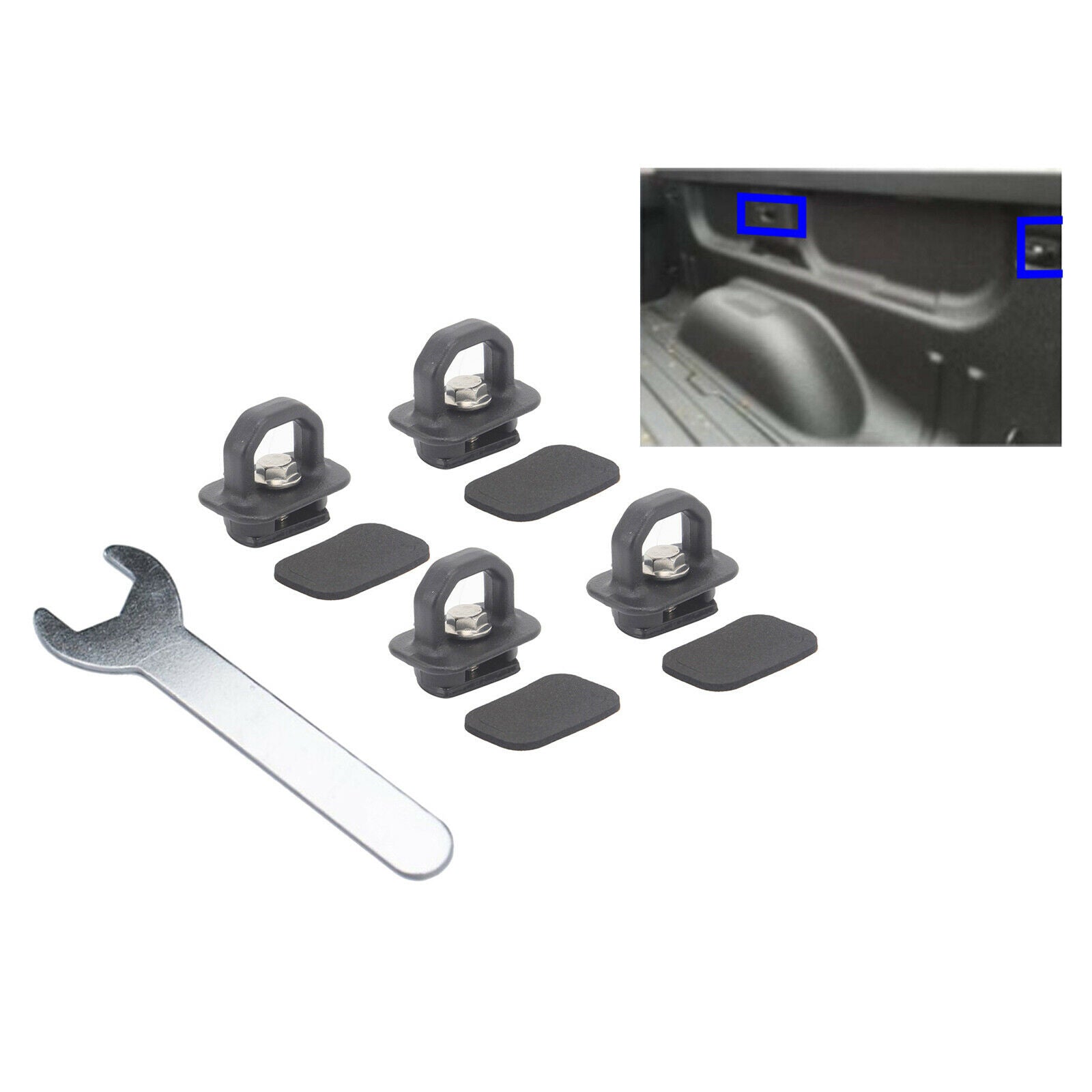 Tie Down Anchors Side Wall Rings Tie Downs for Chevy   Pickup Trucks