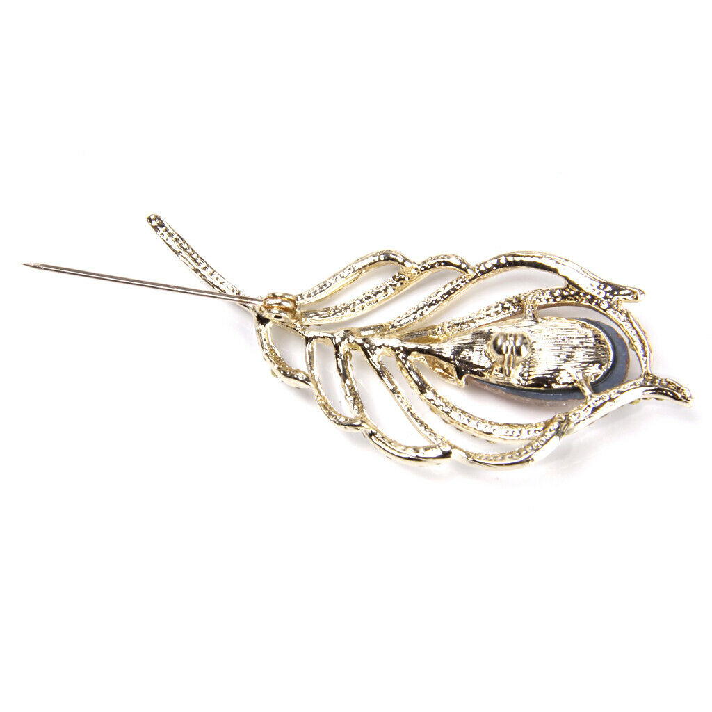 Fashion  Brooch Leaf Design With Gift Rhinestone / Wedding / Scarf