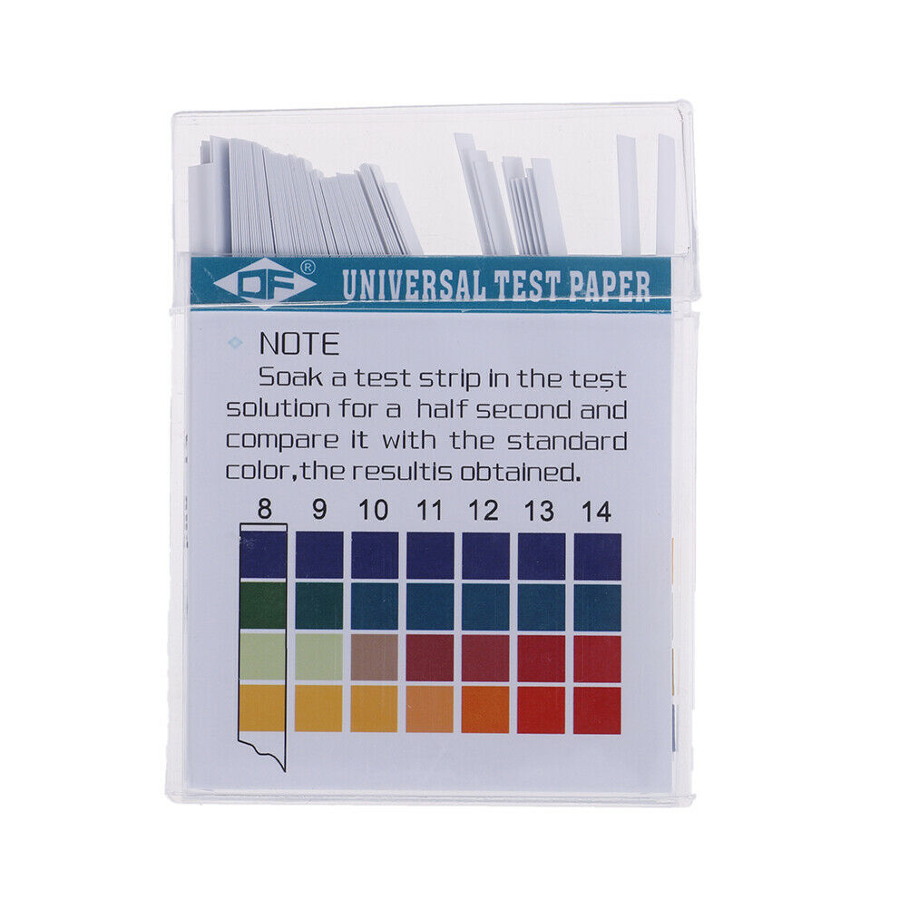 100Pcs 0-14 PH Test Strips Litmus Paper Universal Alkaline Acid Indicator PapDD
