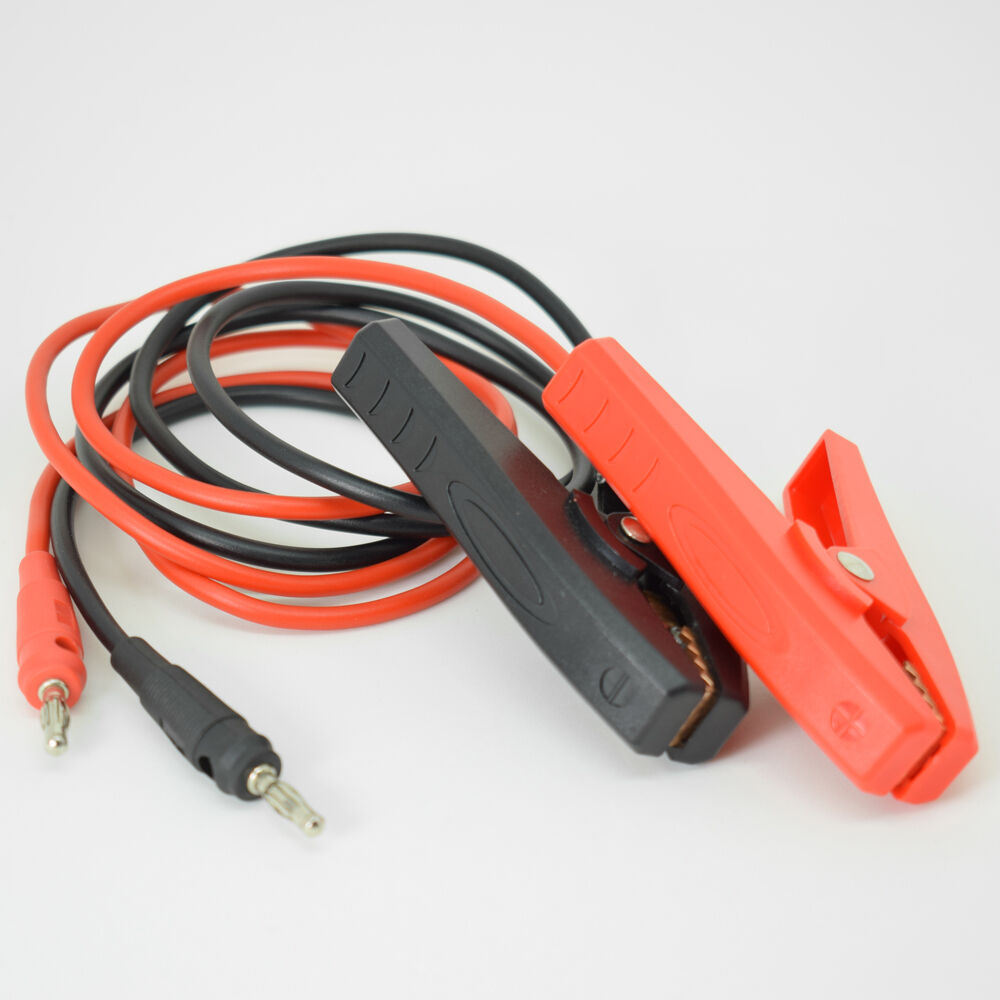 4pairs 1M/3.3ft 4mm Banana Plug To Alligator Battery Clip Clamp Silicone Cable