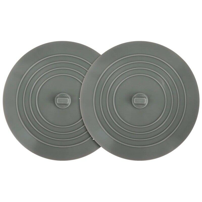 2 Pack Bathtub Stopper, 6 Inches Large Silicone Tub Stopper, Flat Suction DraiZ3