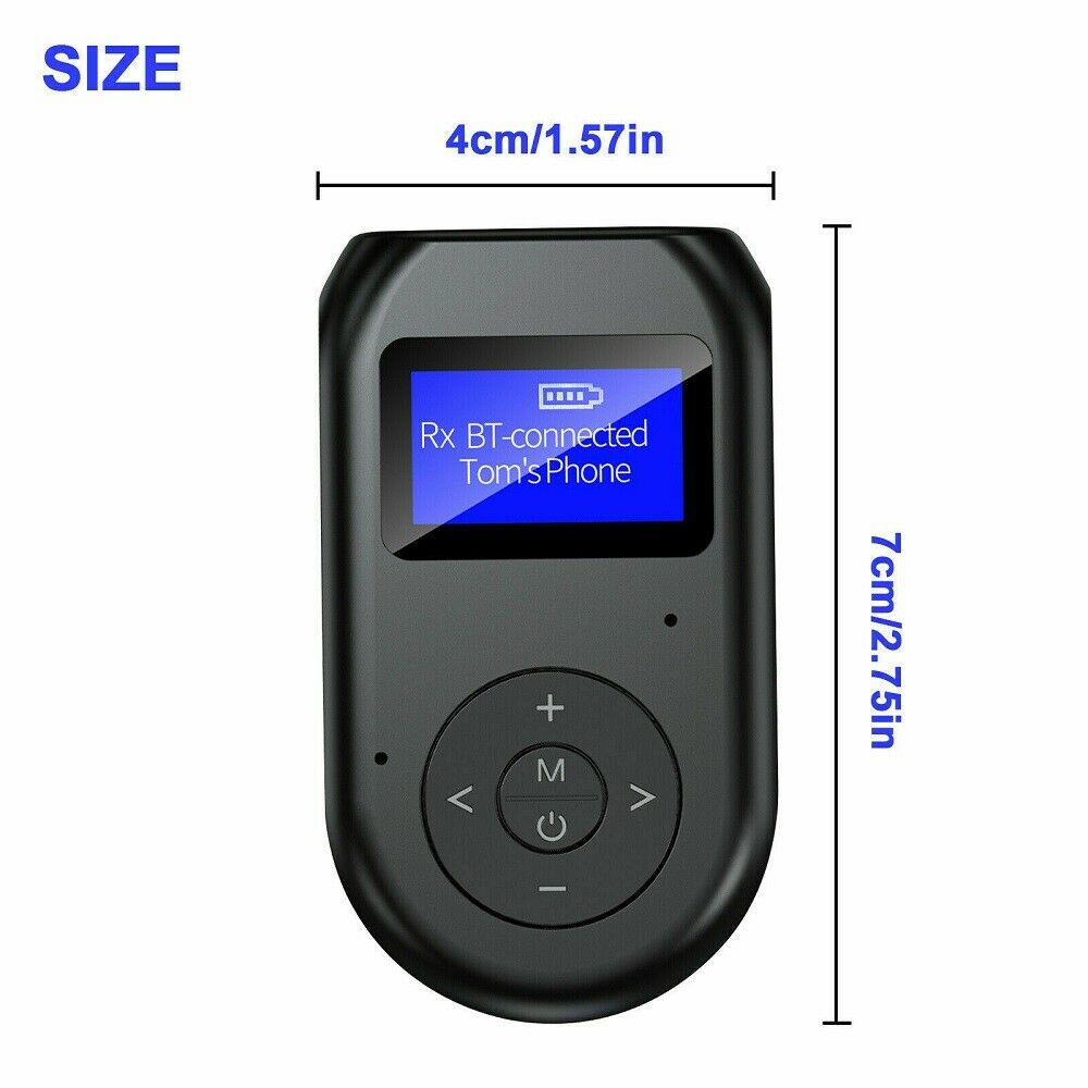 3In1 Bluetooth 5.0 Transmitter Receiver Wireless Audio 3.5mm Adapter For TV/PC