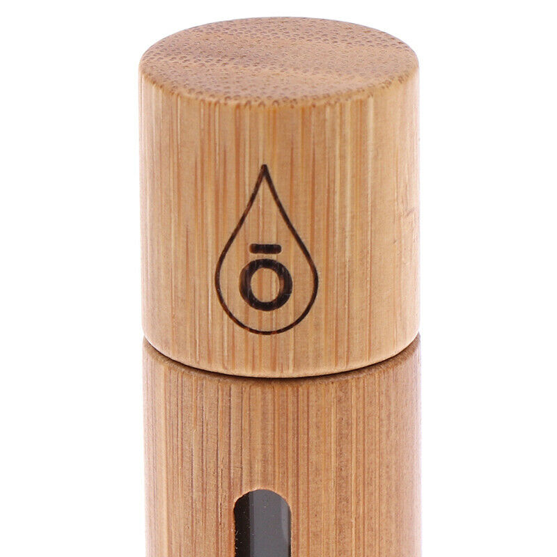 Bamboo Wood Bottle Perfume Empty Oil Bottle Stainless Roll On Ball Aromat.l8