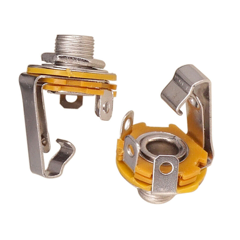 2x Mono 1/4inch Output   Socket Plate for      LP Guitar