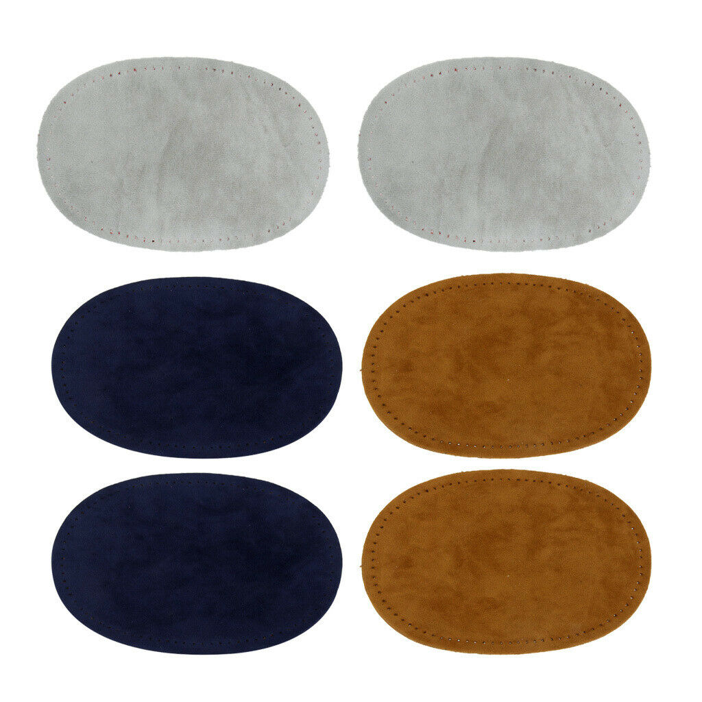 3 Pairs Cloth Sew-On Elbow Knee Path Applique for Jeans Shirt Sewing Reapir