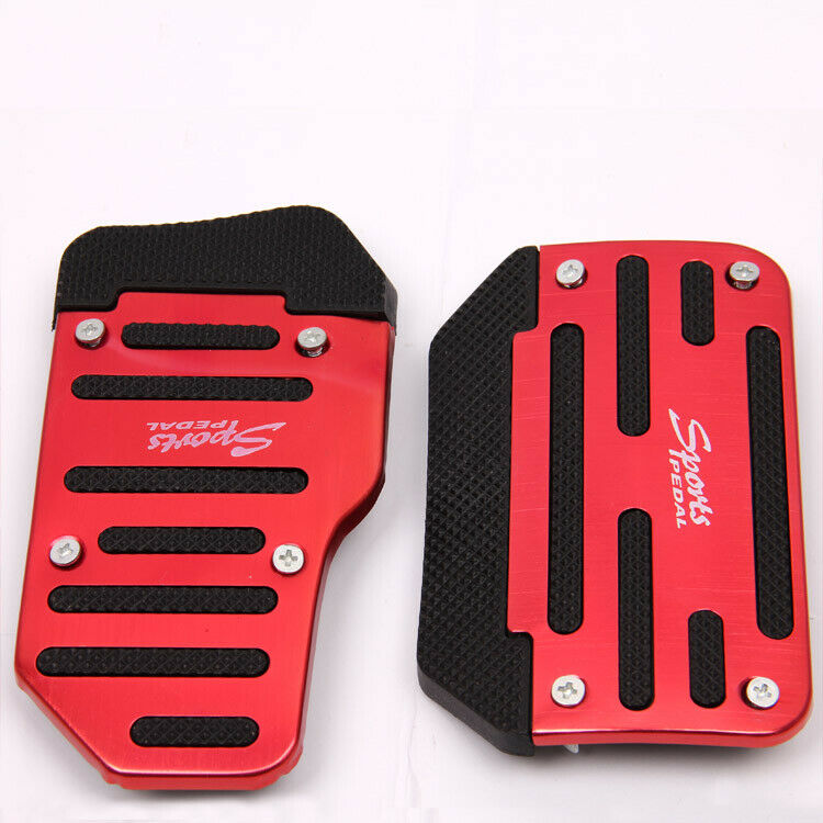 Universal Car Non-Slip Automatic Gas Brake Foot Pedal Pad Covers Accessories Red