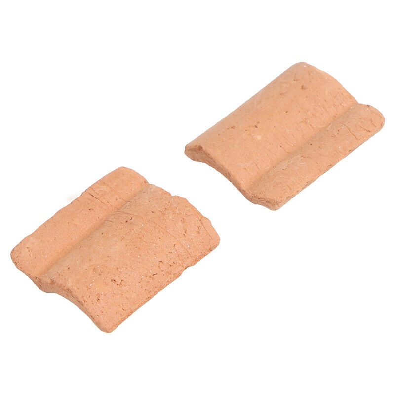 25PCS Niniature S Red Roof Tile Turning Mould Scenario Sand Table Diy Mater.DD