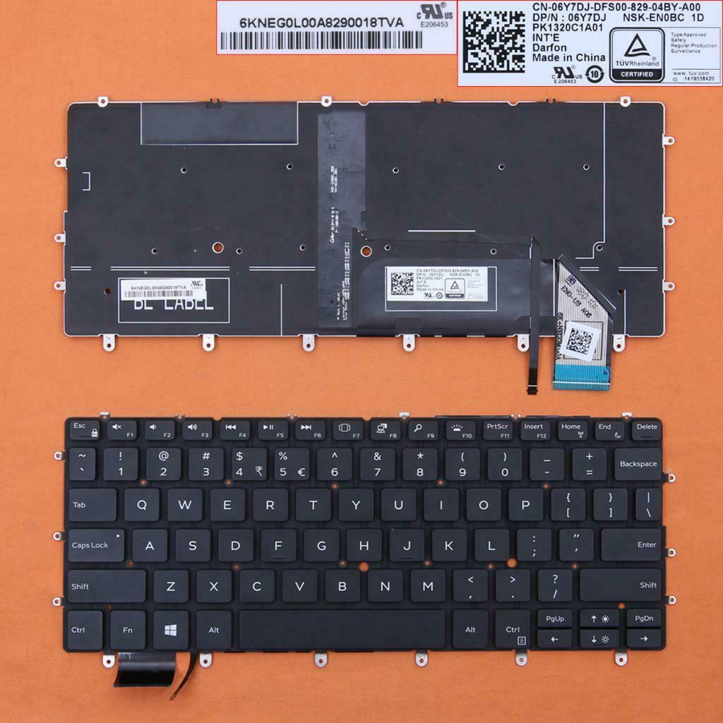 Black PC Laptop Keyboard with Backlit for Dell XPS MD224 A1465 MD223 2012