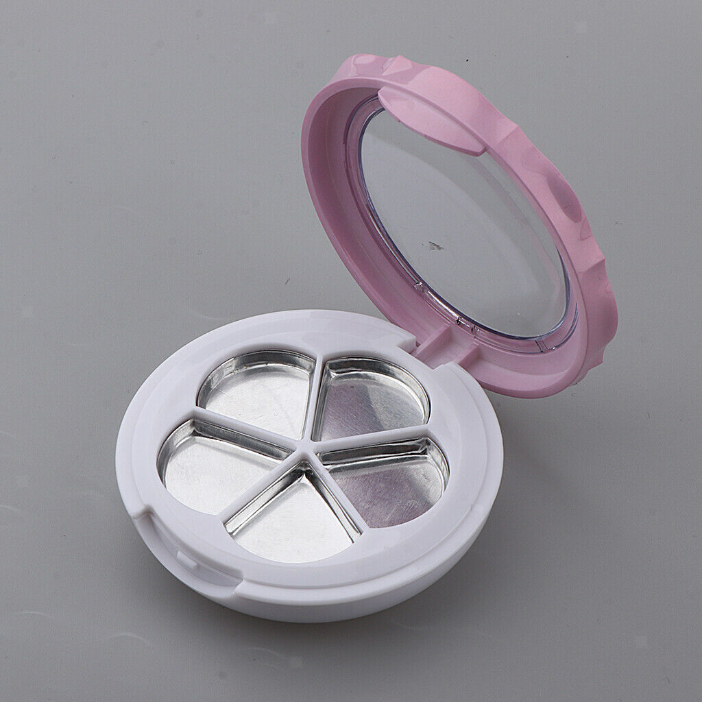 5 Slots Empty Eyeshadow Powder Blush Container DIY Cosmetic Lipstick Case 2x