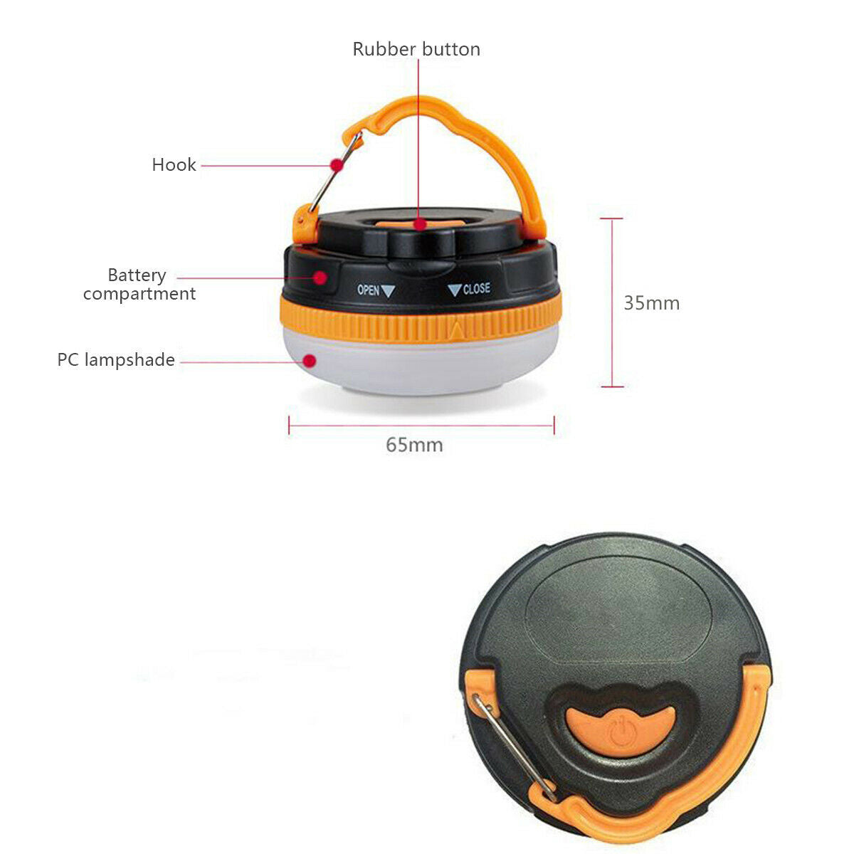Portable LED Hiking Camping Light Tent Lantern Super Bright Night Outdoor