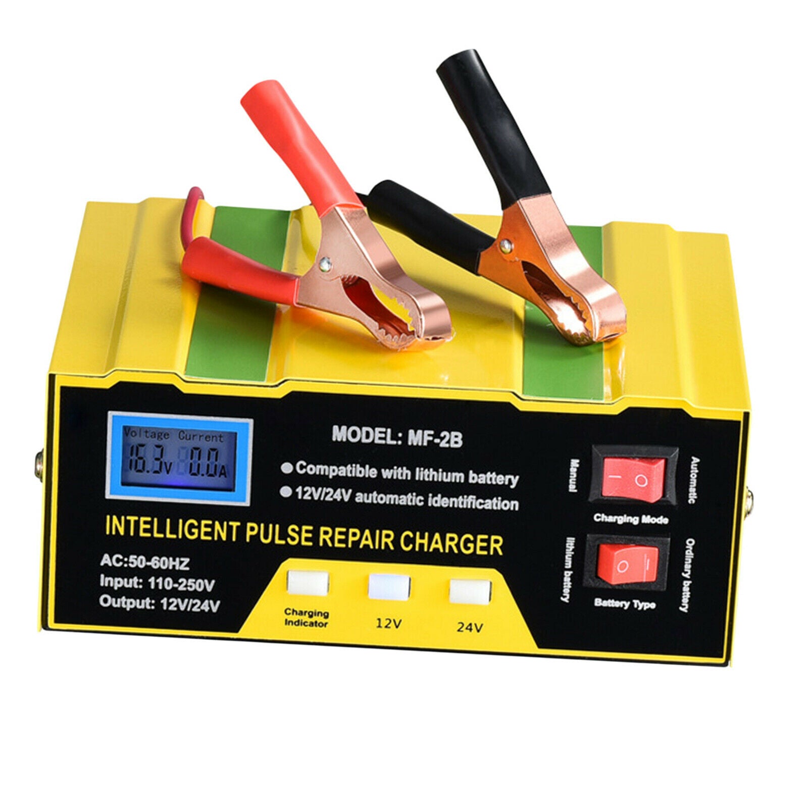 12V 24V Smart Pulse Repair Car Battery Charger Maintainer Lead Charger