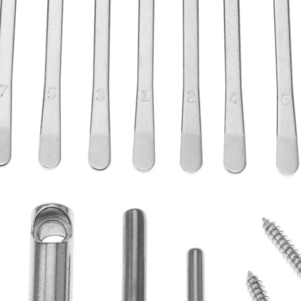 DIY Mini Kalimba 8 Key Finger Thumb Piano Steel /w Screws for Beginners