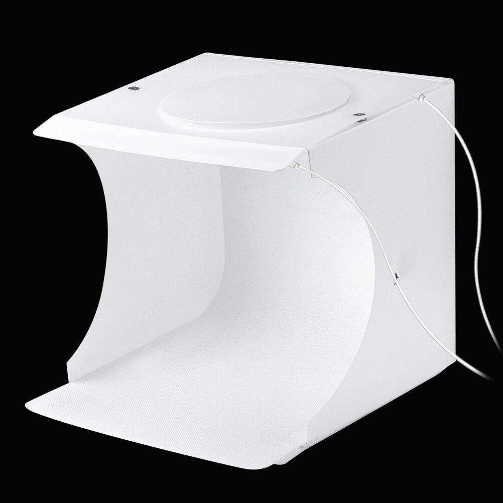 Double LED Light Room Photo Studio Photography Lighting Tent Backdrop Cube BATA