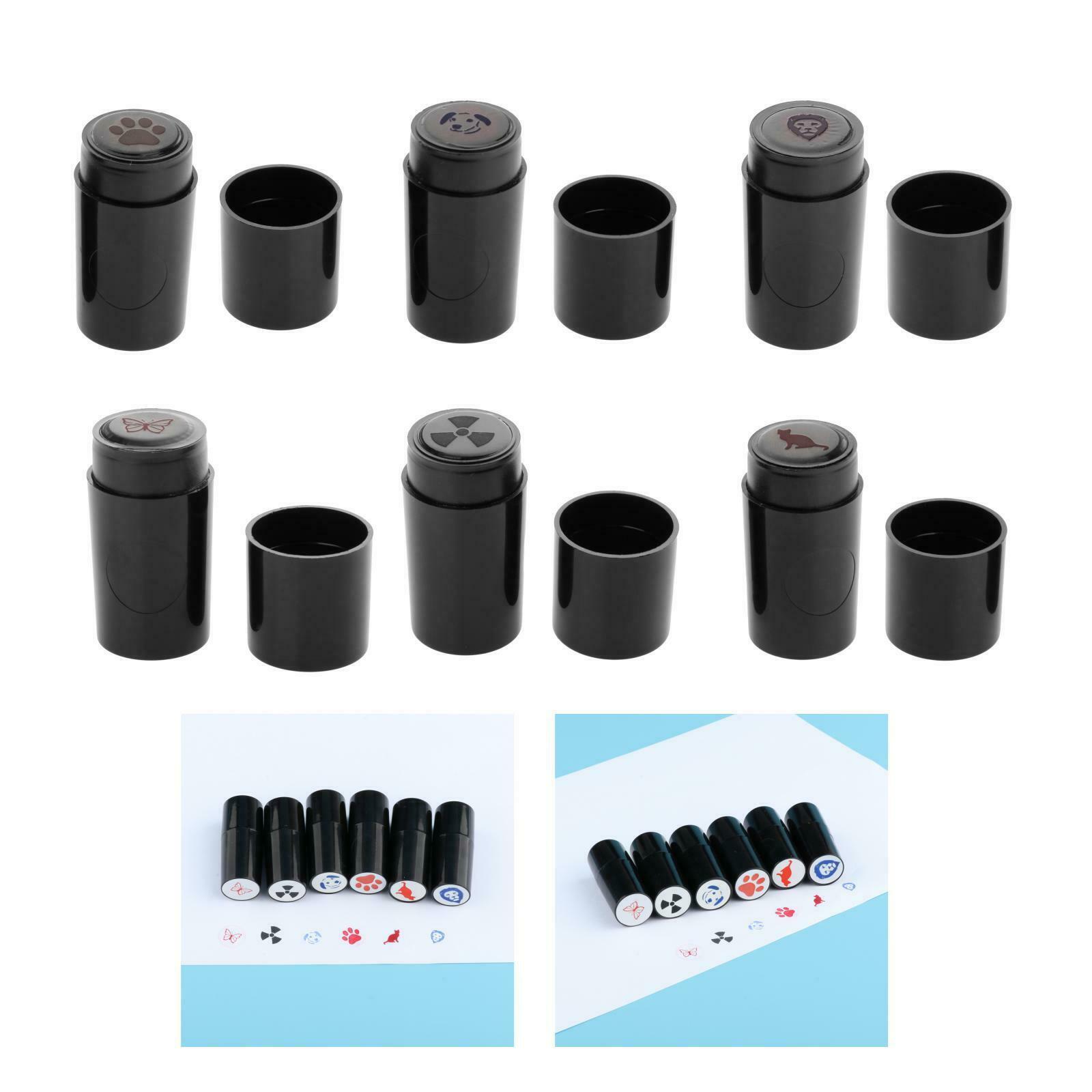 6pcs Golf Ball Stamper Quick Drying Plastic Golf Accessories Waterproof