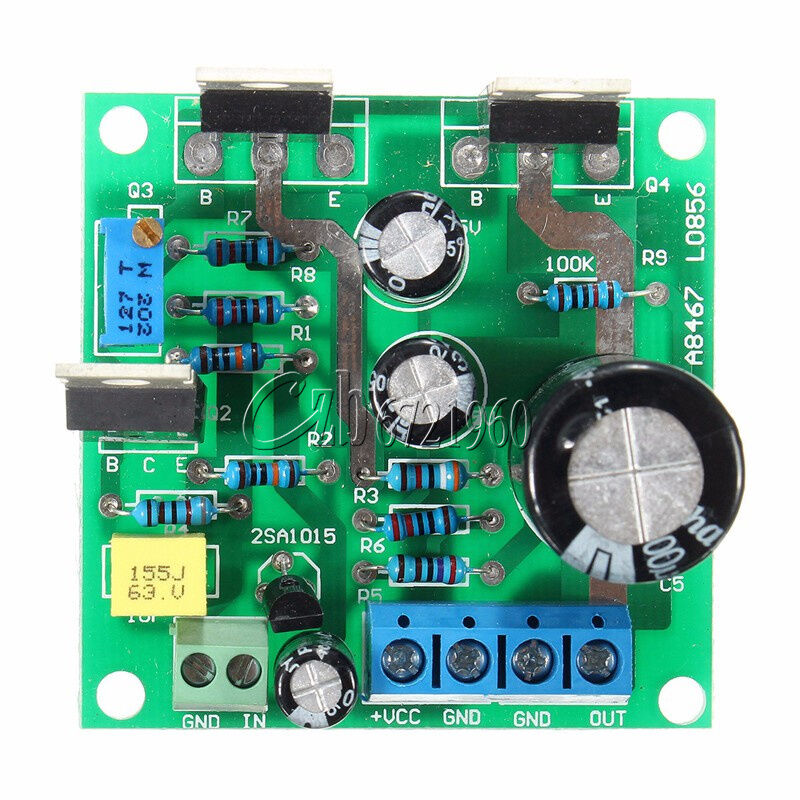 DC 12V-30V 24V Mini 1969 TIP41C 1 CH Amplifier Assemble Board Pure Class A