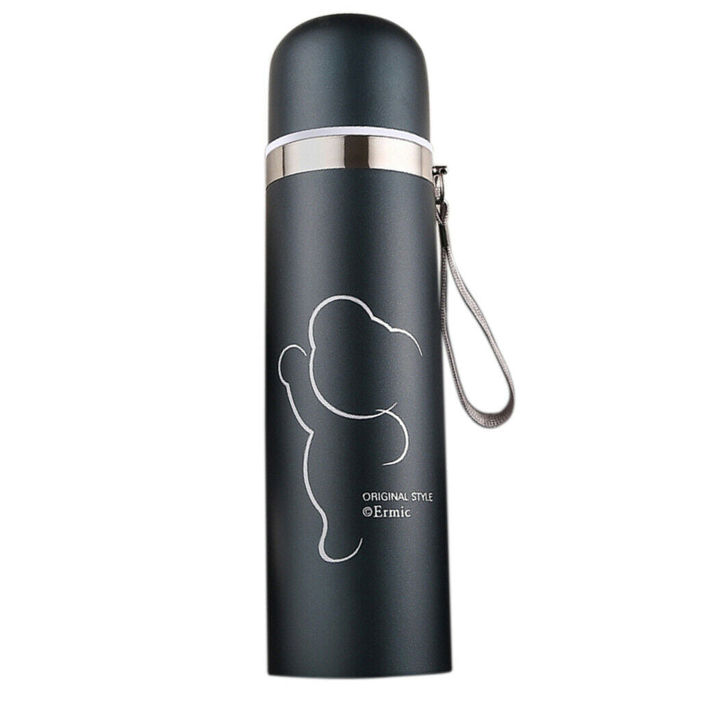 Stainless Steel Insulated Vacuum Cup Travel Mug Water Bottle Matte Blue