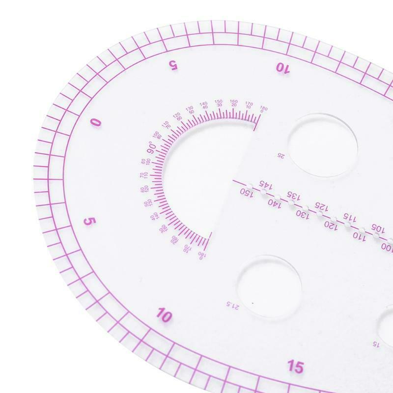 4pcs/set Tailor Comma Sleeve Cage Ruler Scale Measure Sewing Dressmaking Drawing