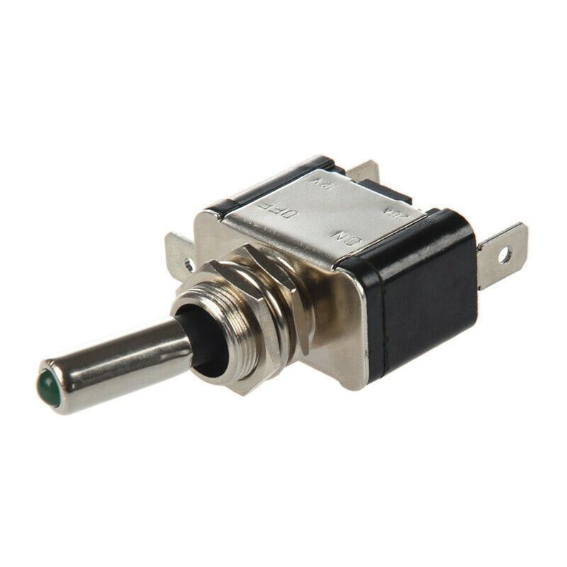 toggle switch switch 20A 12V ON / OFF switch with LED indicator Green NEW M3N3