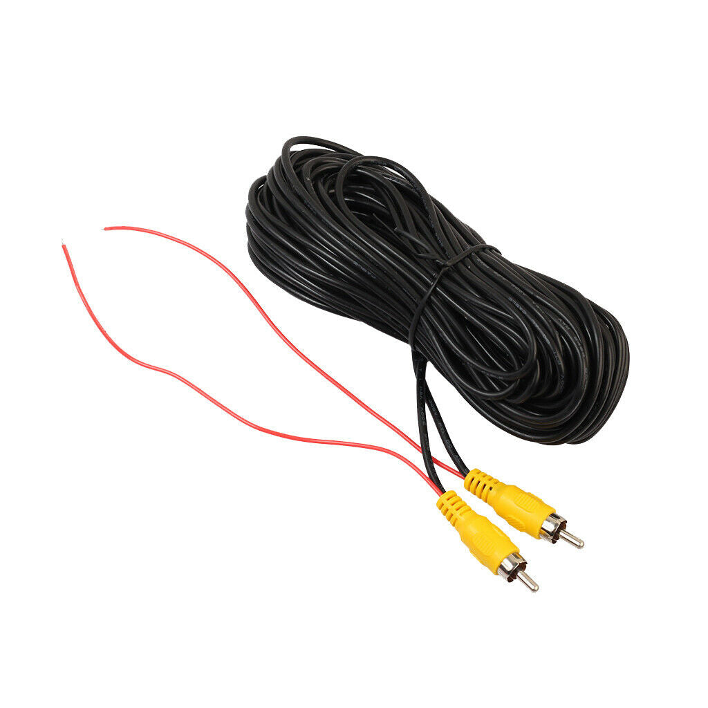 12m Long Car Auto Reverse Rear Video View RCA Male to Male Extension Cable